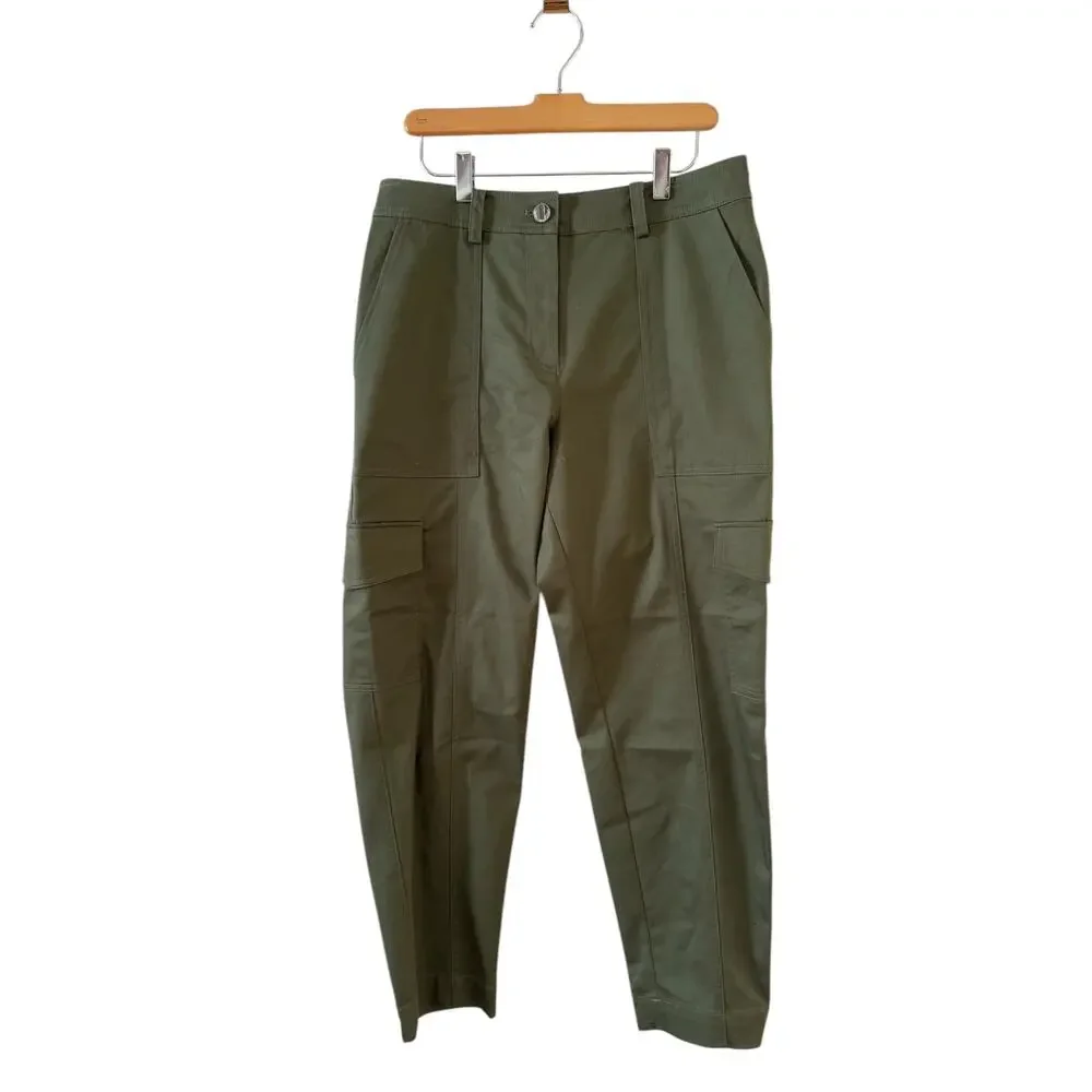Derek Lam Utility Cargo Pants Fatigue Green 10